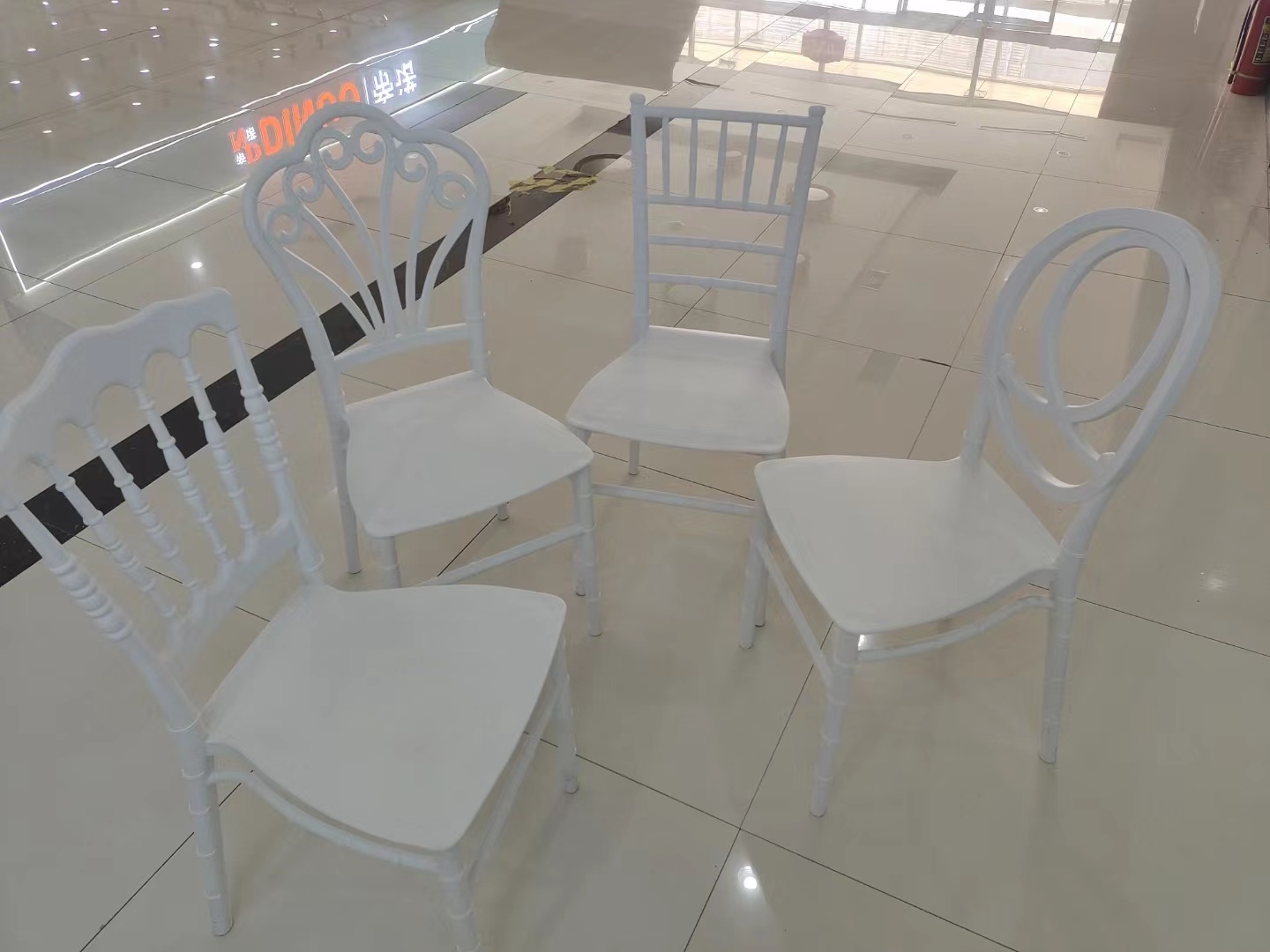 Polycarbonate PP PC Plastic Clear White Black Resin Acrylic Transparent Chair