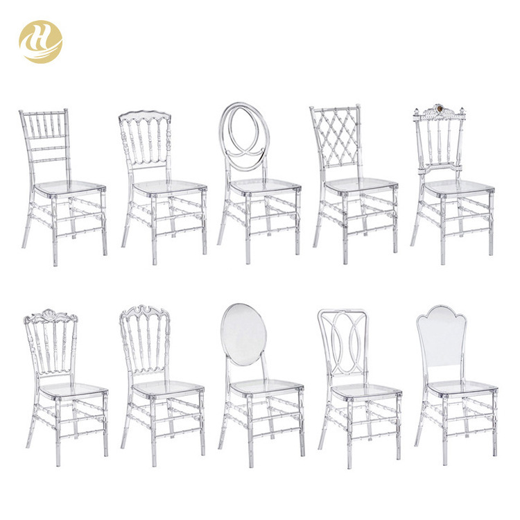 High Quality Plastic Chair events wedding chair Wholesale Crystal Clear Chavari Chairs