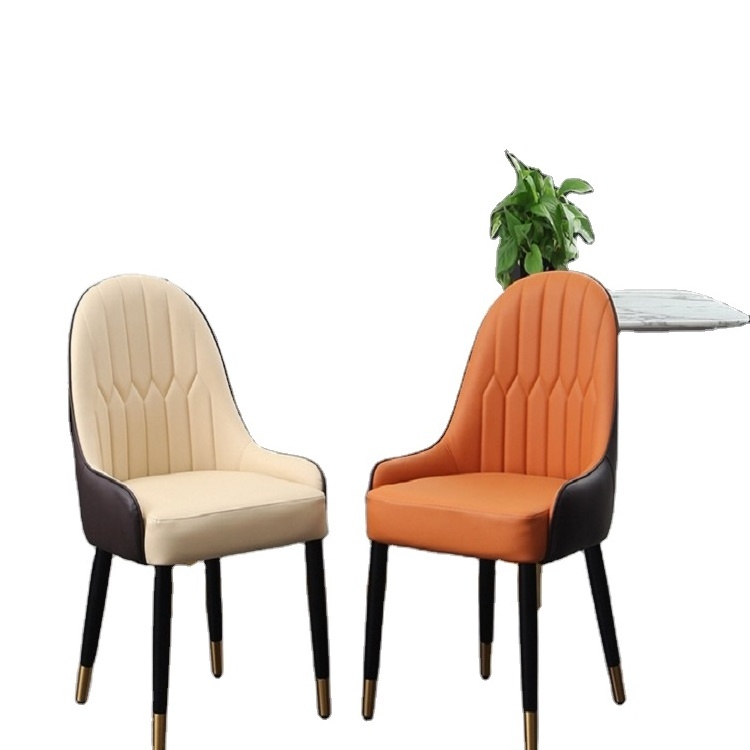 furniture century modern comfortable dining chair leisure Tub Fabric Retro Padded pu Seat Multicolour Tulip Chairs