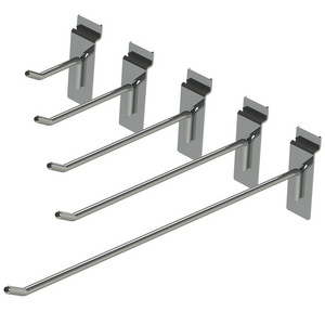 Supermarket  slatwall display hooks pegboard stainless hanging bar hooks