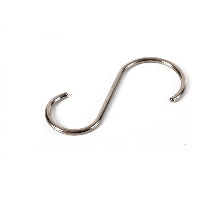 Factory Custom Stainless Steel Hanger S Hooks Heavy Duty Metal Hook For Bathroom And Hat Hook