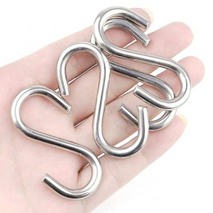 Hot sale Factory Customized Stainless Steel S hooks Zinc Plating Bedroom Clothing Hanging Hooks