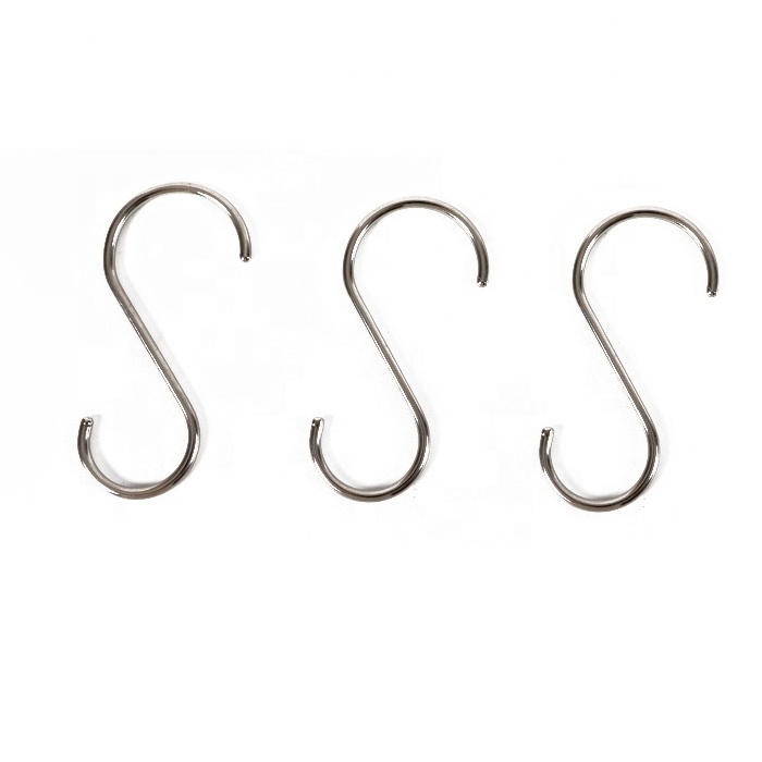 Factory Custom Stainless Steel Hanger S Hooks Heavy Duty Metal Hook For Bathroom And Hat Hook