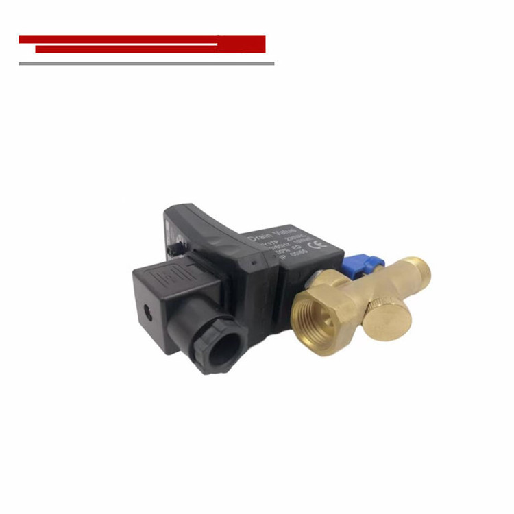 Automatic switch of the electronic drain valve of the air compressor OPT-A  OPT-B connected drain valve timing solenoid valve