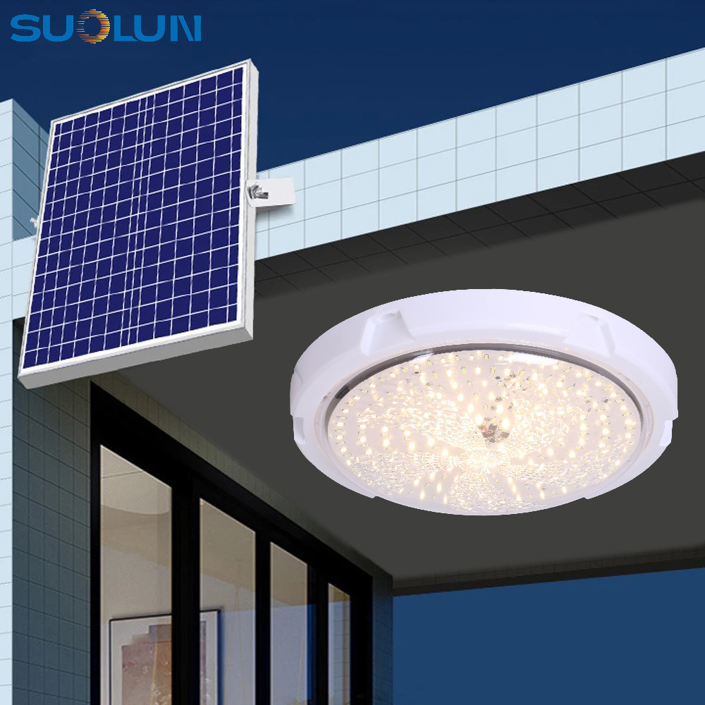 SUOLUN Good Price Good Quality Photovoltaic Solar Panels Solar Lights Indoor House solar  Led Ceiling Lamp