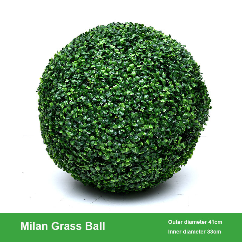 SN-Z1017 Artificial green plant grass ball mall window beautiful decoration ceiling plastic fake Milan Grass Ball