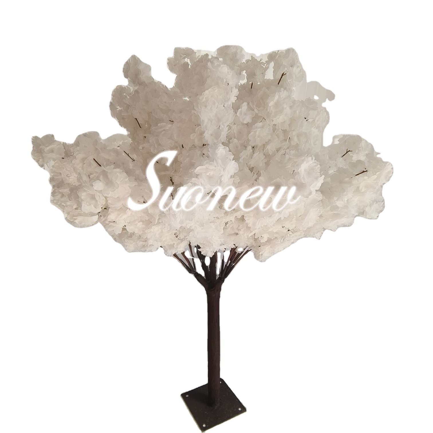 SN-TG002 Suonew Thickness Hanging 4ft 120cm faux white wedding table artificial cherry blossom tree centerpiece