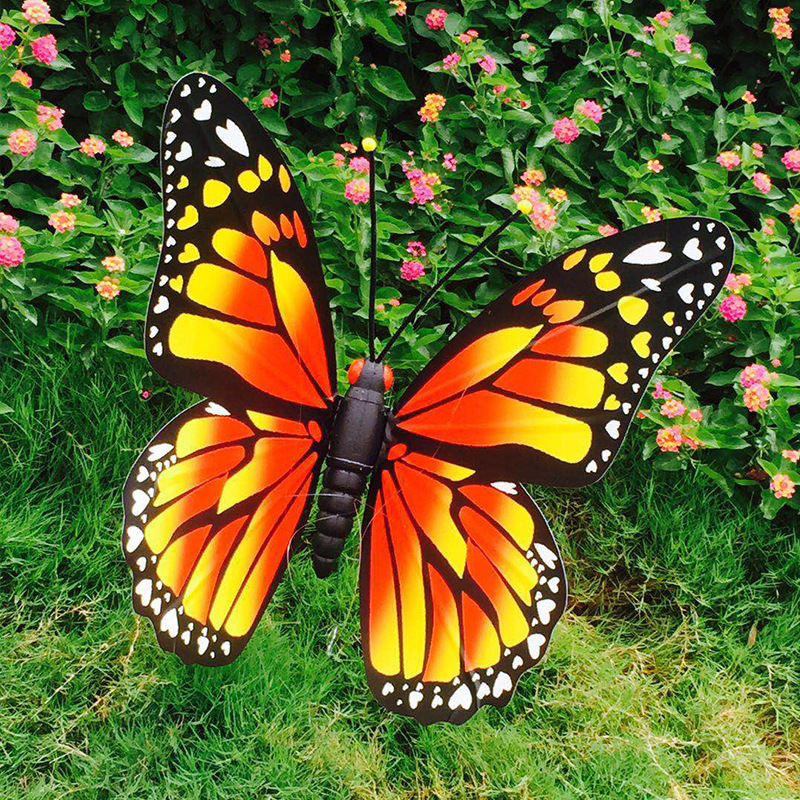 SN-VL001 3d butterfly wall decoration ceiling hanging artificial giant large PVC garden butterfly wedding party decorations