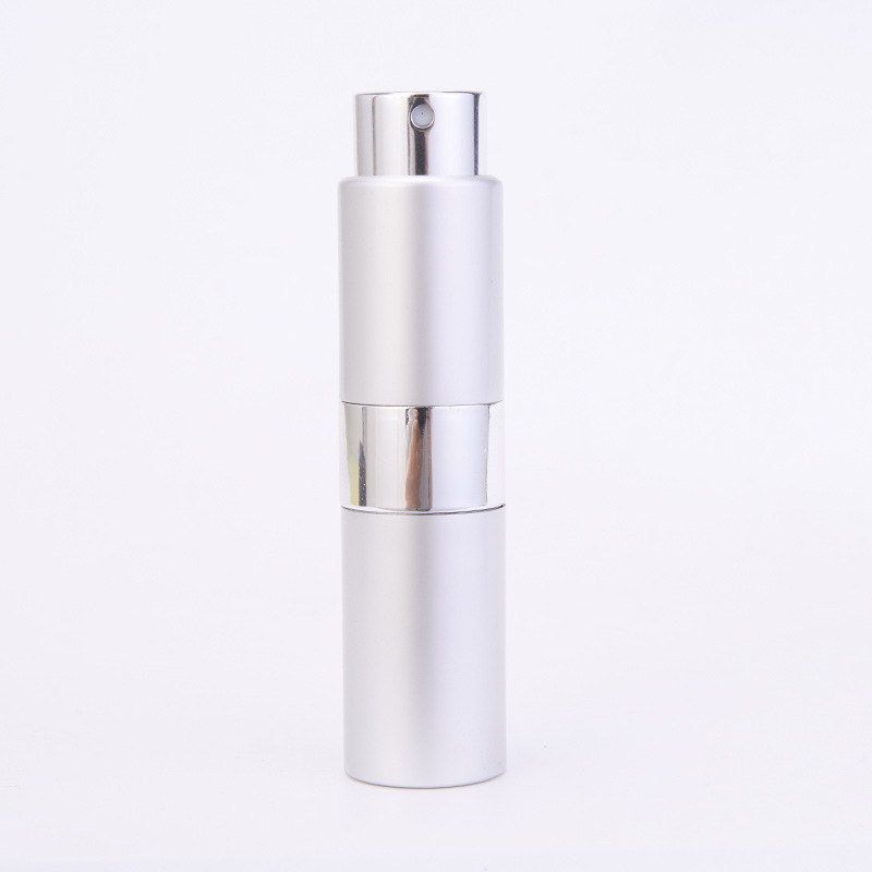 8ml  15ml Portable Twist Up Empty Aluminum Glass Bottles Packaging  Perfume Spray Bottle