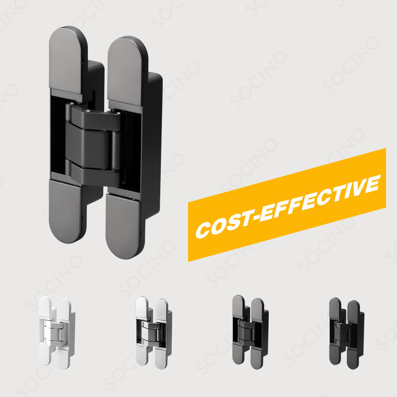 Gorgeous heavy duty wood hidden cross hardware invisible gate hinge 3d adjustable concealed door hinge