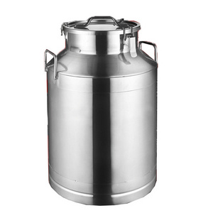 10~ 50l Transportation And Turnover Milk Barrel Wholesale Price Stainless Steel Milk Storage Tank With Lid For Sale