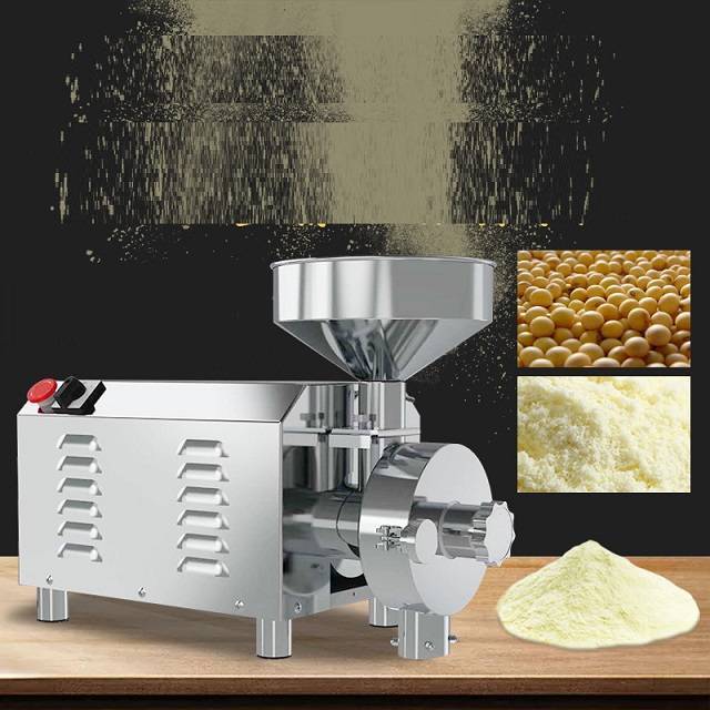 Electric Grain Grinder Milling Machine Grain Crushing Machine Commercial Electric Salt Pepper Coffee  Powder Dry Spice Grinder