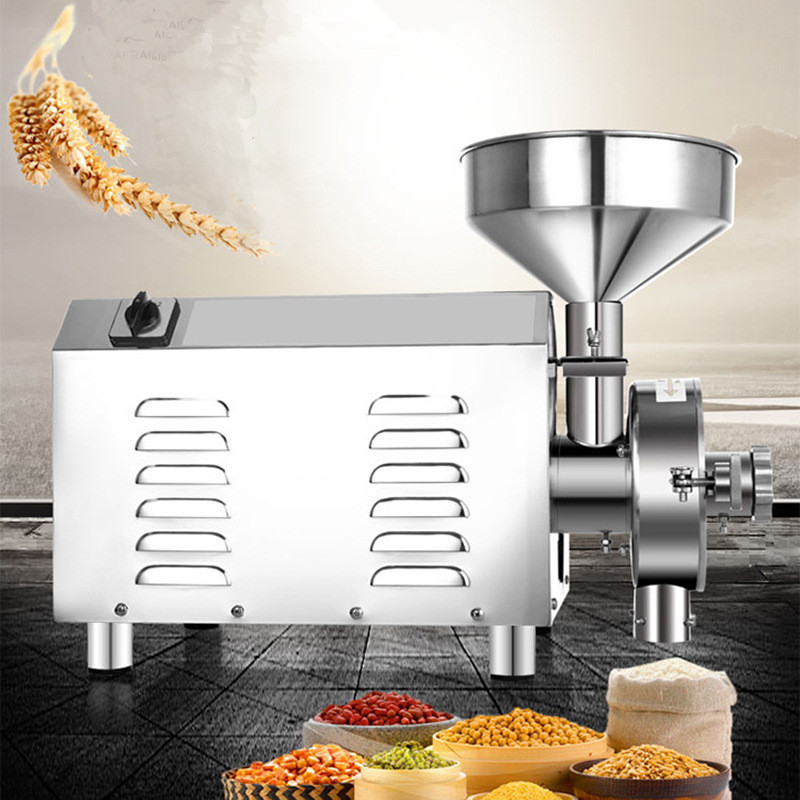 3000w Multifunctional Stainless Steel Grain Grinder Electricmedicinal Material Grinding Machine Commercial Grinder