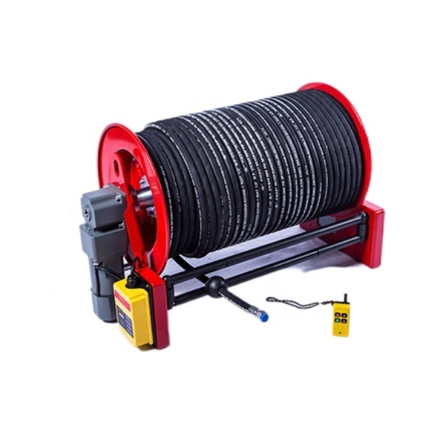 Electric Motor Driven Automatic Retractable Hose Reel With Remote Controlling Hose Reel