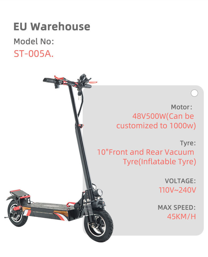 005a Electrico 500W Scooters Powerful Adult El Electric Scooter Off Road