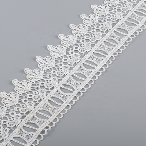 Garments accessories cotton bridal milk silk embroidery lace trim ribbon for lingerie