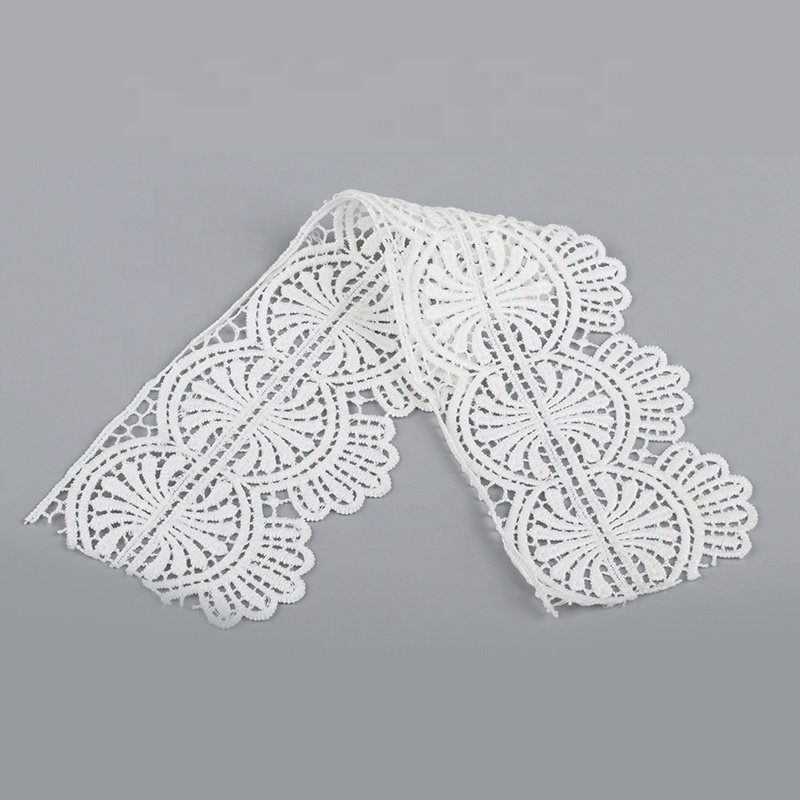 Garments accessories cotton bridal milk silk embroidery lace trim ribbon for lingerie