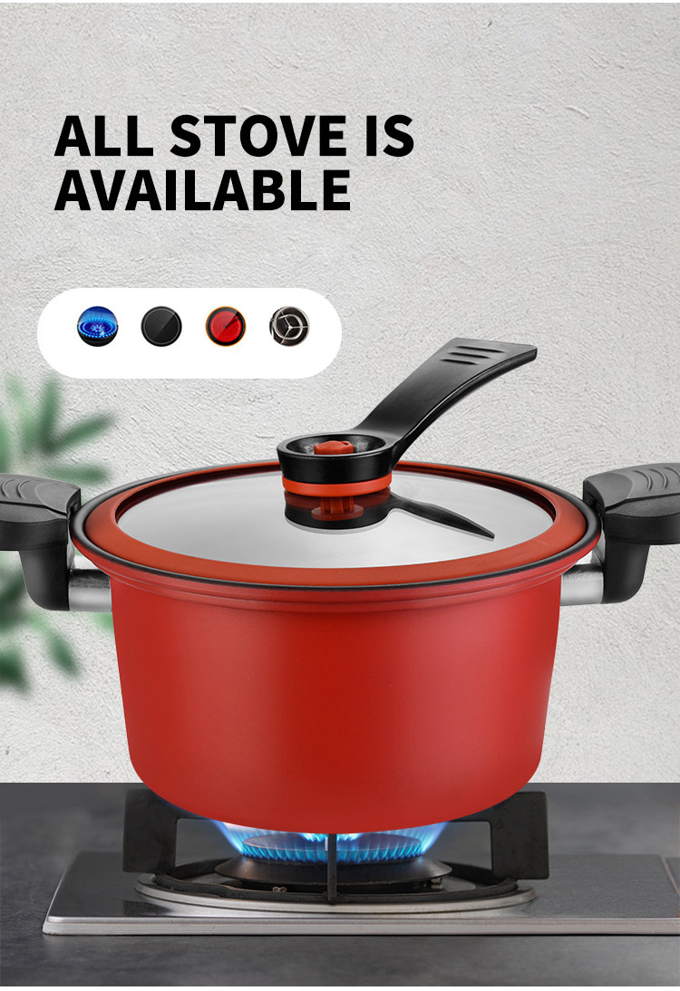 Household Kitchen Quick Stewing Micro Pressure Cooker Non Stick Pressure Cooker Multifunctional Stewing And Boiling Soup Pot