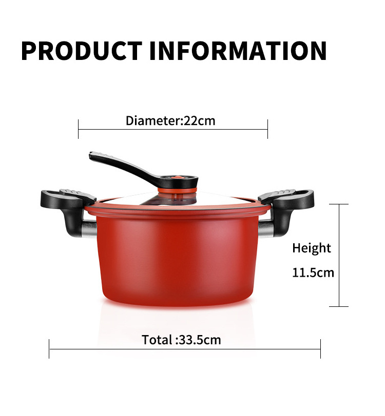 Hot Sale Household The Iron Low Pressure Cooker Makes A Soup Pot Gas Pressure Cooker For Home totipotent pot panci presto