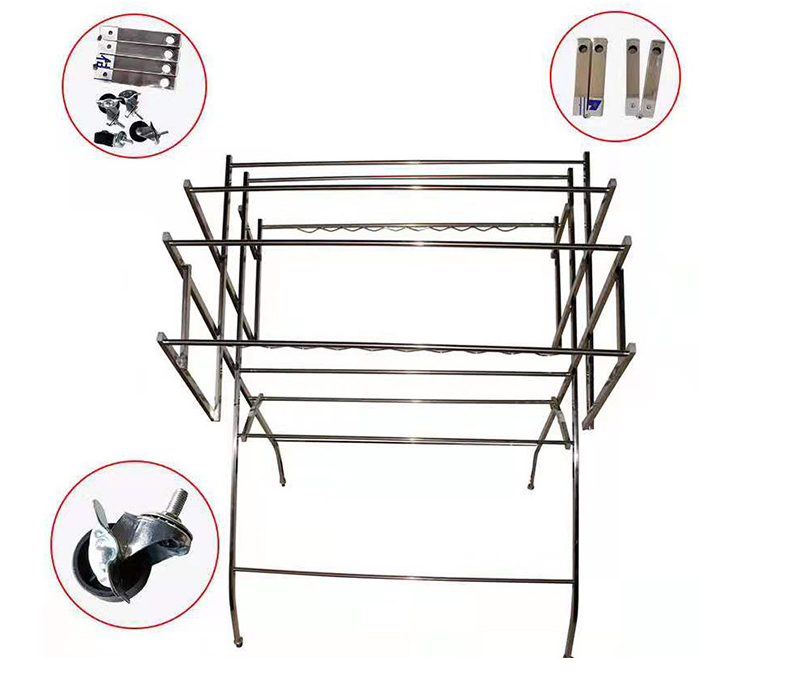 2022 drying rack clothes folding clothes drying rack clothes rack stand hanger with wheels for home use