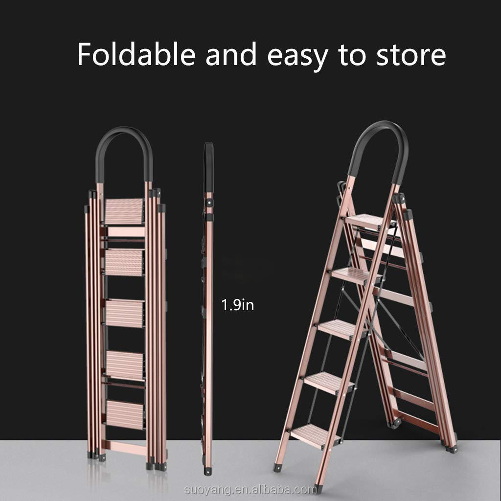 Clothes Drying Rack Multifunctional 4 Step Aluminium Household Ladder