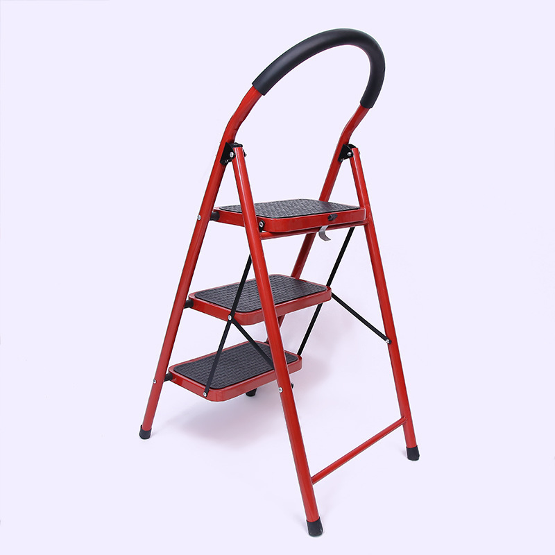 3 Steps Stainless Steel Foldable Ladder Low Prices