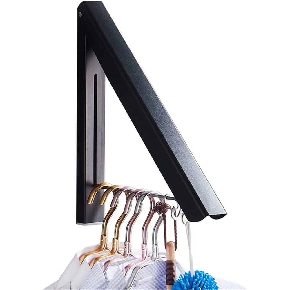 Double Foldable Clothing Rack with Extension 80cm Rods for Laundry Dryer Room