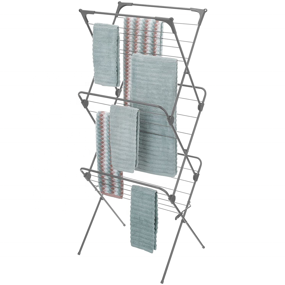 Multi-layer Steel Clothes Rack Standing Racks for Home Use