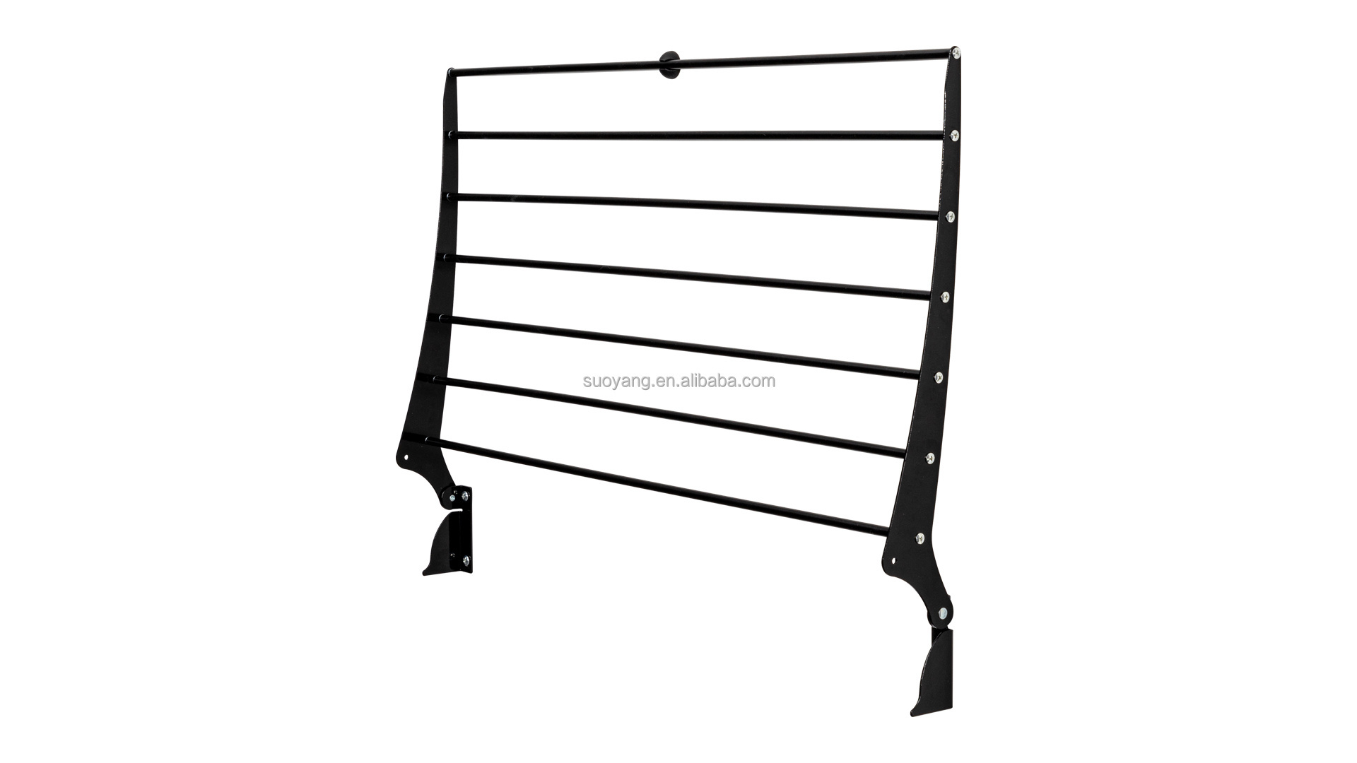 New 80cm 100cm Household 7 rods mounted folding Clothes Drying Rack, Vertical Folding Indoor Outdoor Clothes line