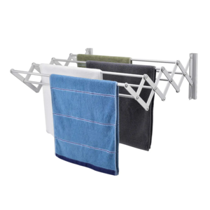 SOYOUNG new product rustproof accordion retractable drying rack for laundry room bathroom tower