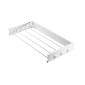 SOYOUNG 2024 New Arrival White Color Wall Mounted Clothes Drying Rack For Bathroom Use