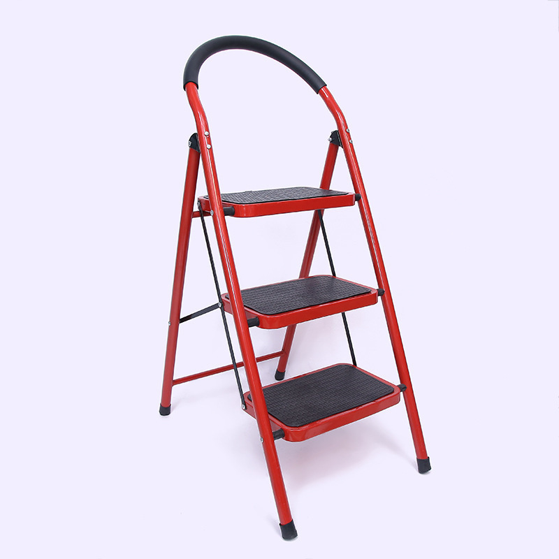 3 Steps Stainless Steel Foldable Ladder Low Prices