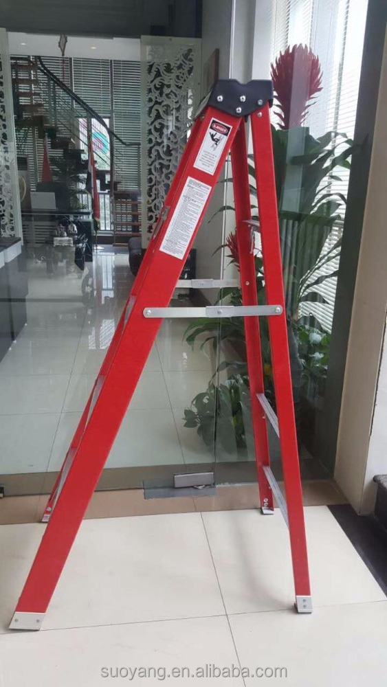 new compact fiberglass telescopic Folding ladder