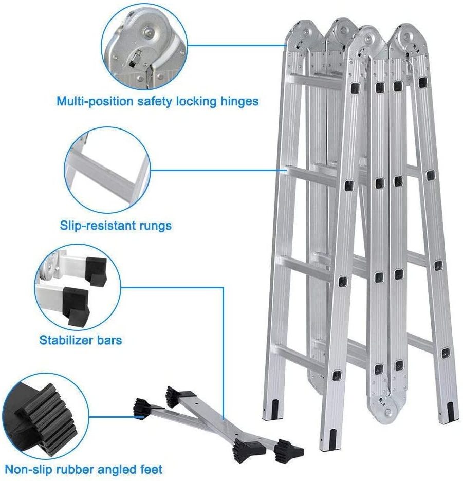 Multipurpose Aldi Folding Ladder Aluminum Folding Ladder