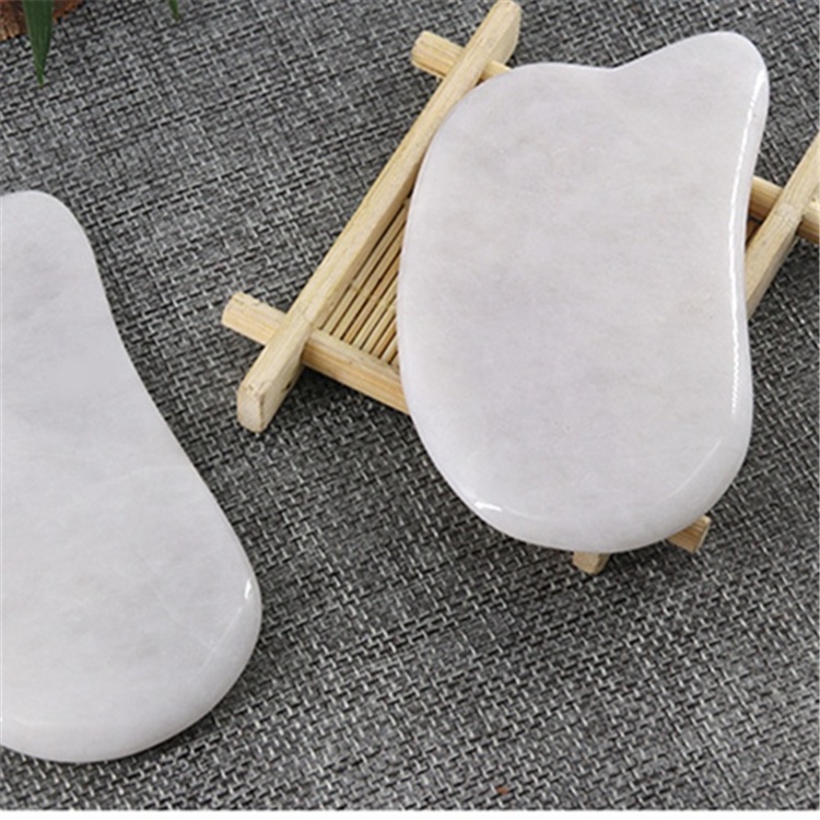 Best china white back body massage roller tool jade gua sha board