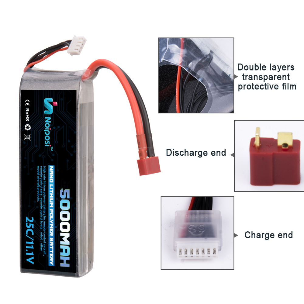 25c 11.1v lipo battery 3s lipo 5000mah for rc helicopter