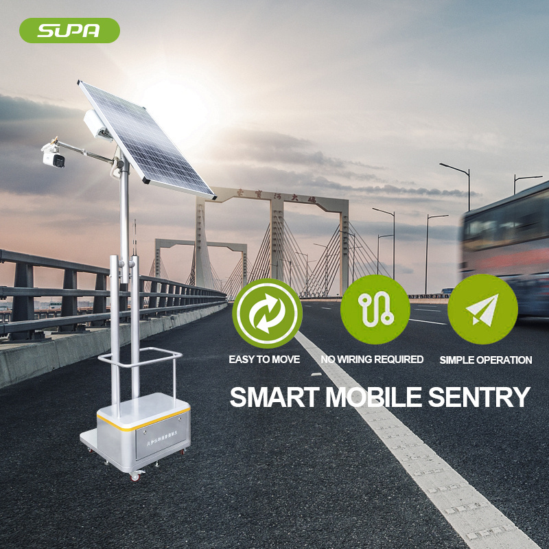 SUPA Solar Panel Battery 4g Wifi IP Camera Outdoor Security Surveillance CCTV Camera Solar Surveillance Trailer