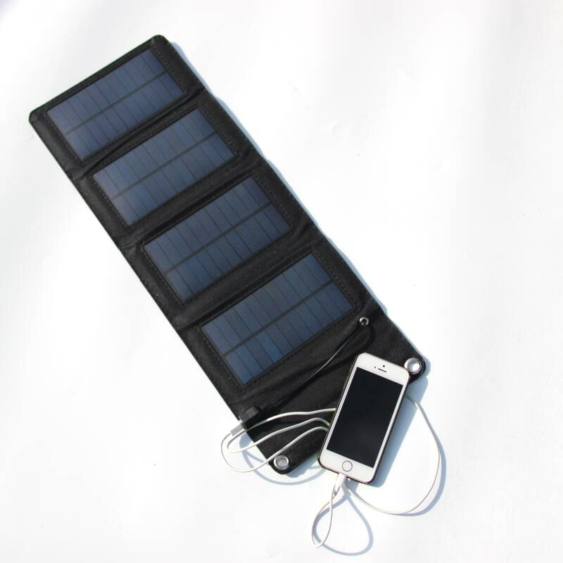 Solar 7W Portable Folding Mini Solar Panel sun energy charger power device USB 7 watts for power banks