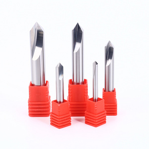 competitive price manufacturer 90 60 Degree hrc 45 50 55 60 65 mirror polishing solid carbide chamfer end mill for metalworking