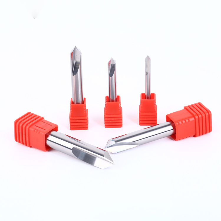 competitive price manufacturer 90 60 Degree hrc 45 50 55 60 65 mirror polishing solid carbide chamfer end mill for metalworking