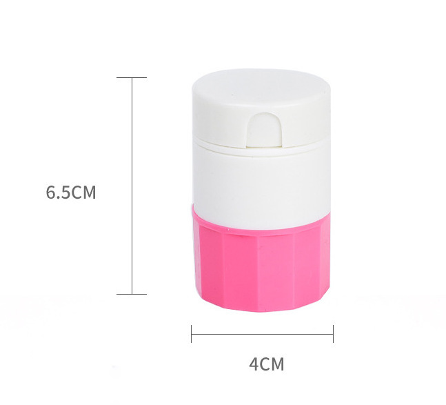 Portable 3 in 1 Pill Crusher Cutter Box With Pill Container Storage Box For Medicine Vitamins Tablets