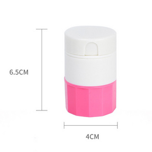 Portable 3 in 1 Pill Crusher Cutter Box With Pill Container Storage Box For Medicine Vitamins Tablets