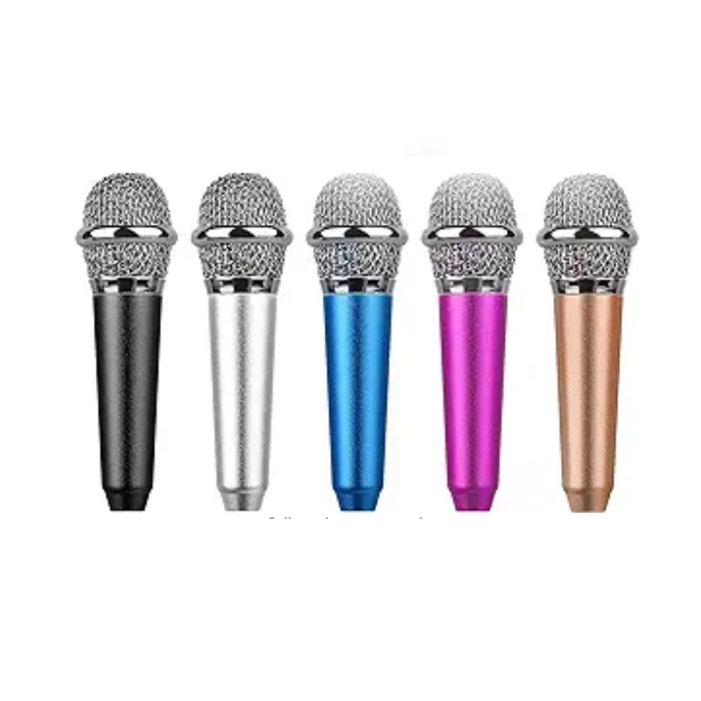 3.5mm jack Noise Cancelling Promotion Gift mini Karaoke phone Microphone small Portable Microphone for cell phone pad PC