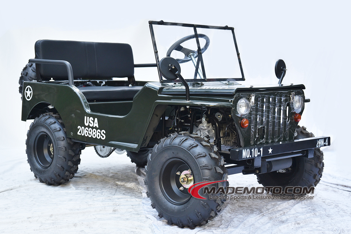 High Quality Best Price Gas Powered 110cc 125cc 150cc Mini Jeep Willys on Big Selling from Original Mini Jeep Factory