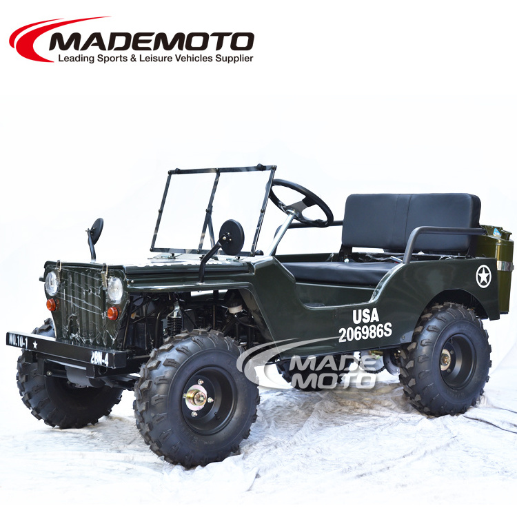 High Quality Best Price Gas Powered 110cc 125cc 150cc Mini Jeep Willys on Big Selling from Original Mini Jeep Factory