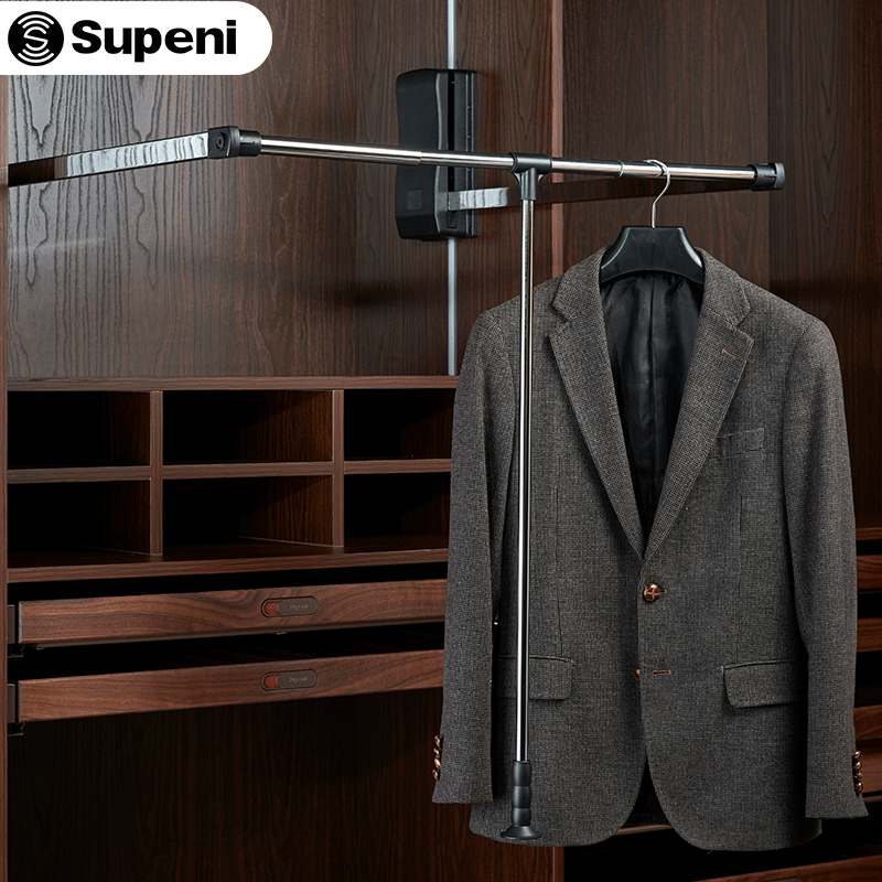 China supplier supeni Hot Selling Furniture Hardware wardrobe accessories Clothes Hanger Multi-Functional Wardrobe Lifter