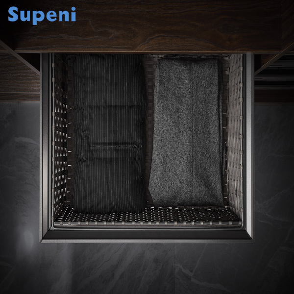 SUPENI Home Furniture Accessories Wardrobe Drawer Sliding Storage Rattan Basket