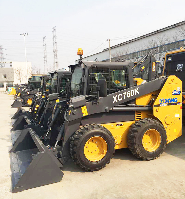 Official 1 Ton Mini Skid Steer Loader XC760K