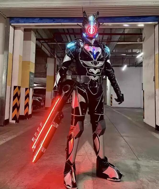 Led Robot Costume For Party Hot Selling Adults Led Robot Stilt Walker Costume Led Robot Costume