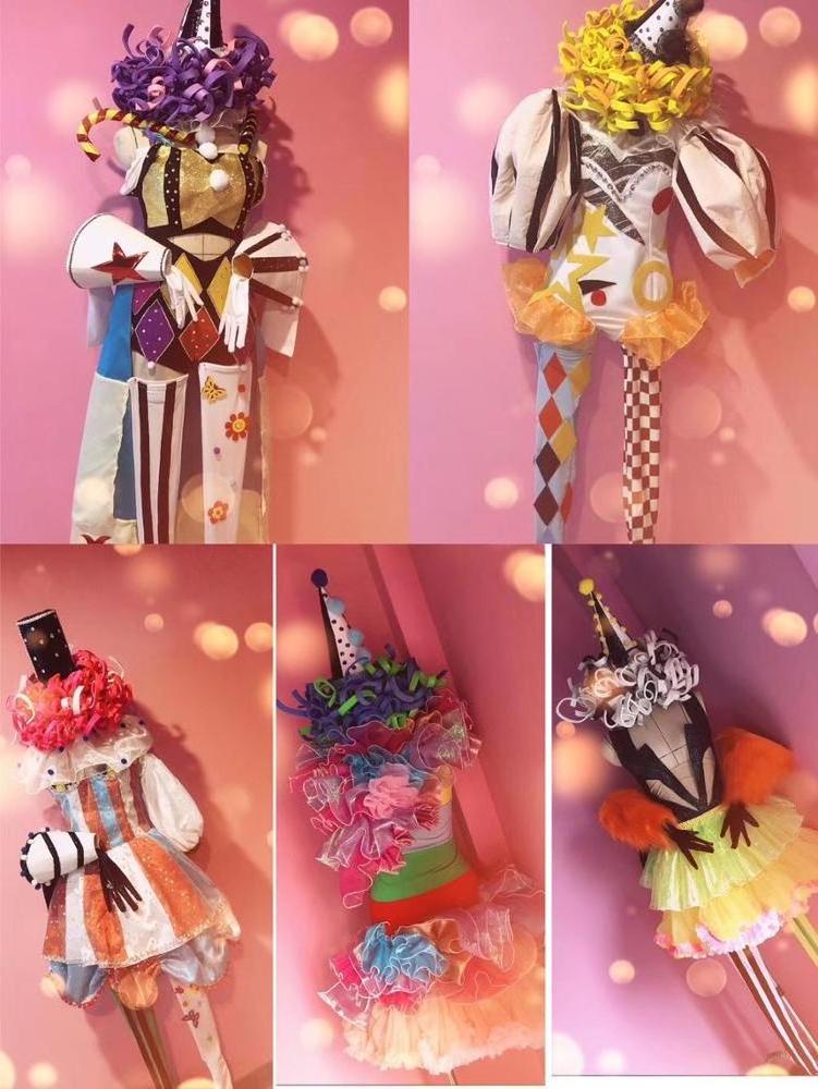 Clown parade costume custom dancer performance costumes cosplay party dance wear